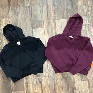 Girls Freely Black and Burgundy Hoodies size Large